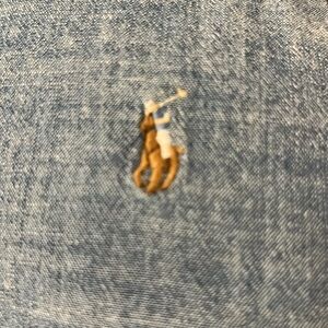 Polo Ralph Lauren long sleeve chambray dress girl sz8